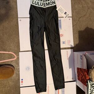 Lululemon Dark Green Shine Leggings